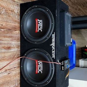 MTX Audio Terminator Subwoofer with Rockford Fosgate Amp and LC2i converter